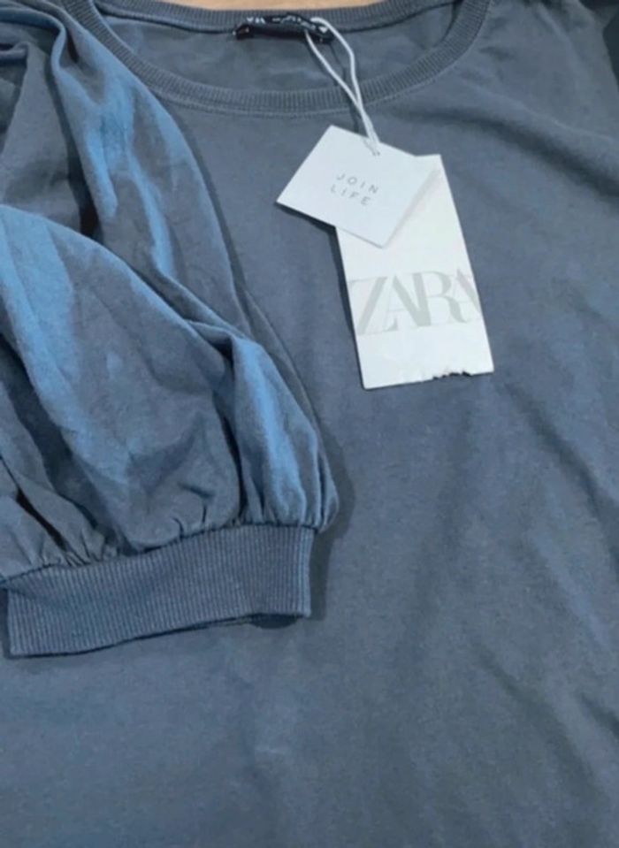 T-shirt manches bouffantes Zara - photo numéro 2