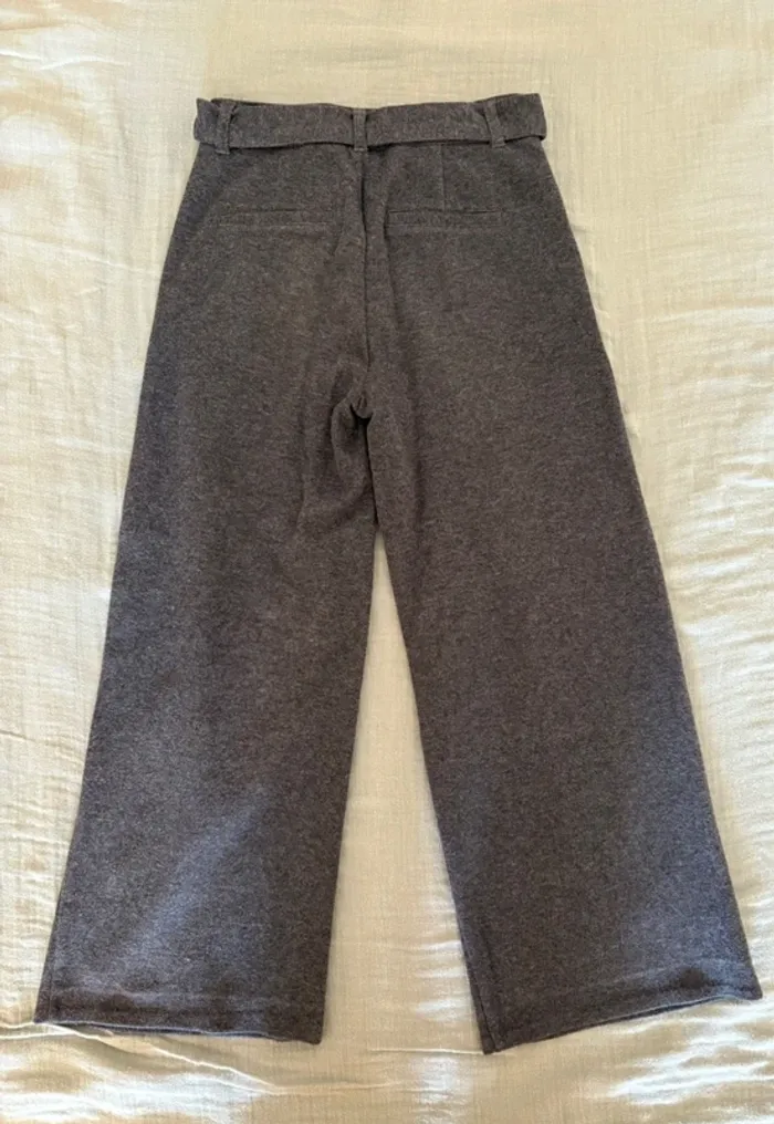 Pantalon wide legs gris 8 ans - photo numéro 2