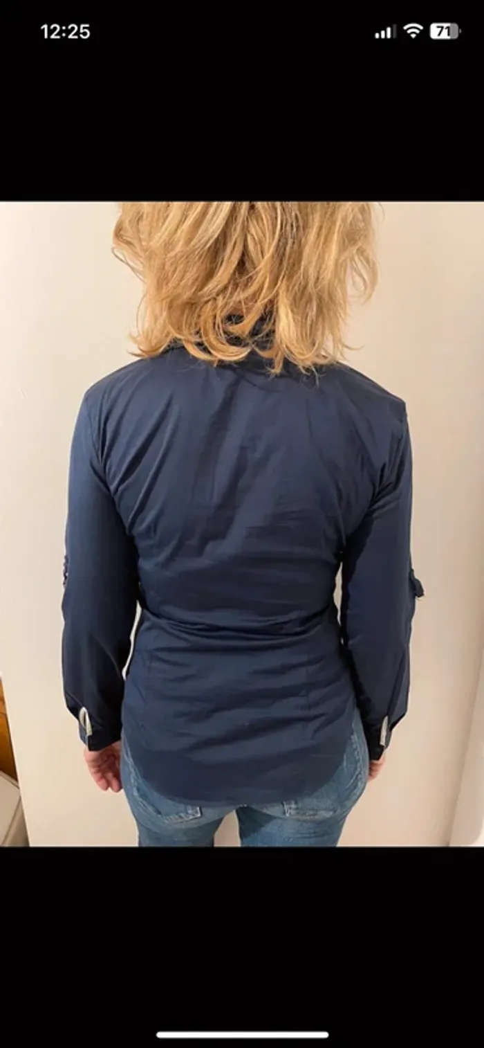 Chemisier zara marine femme - photo numéro 2