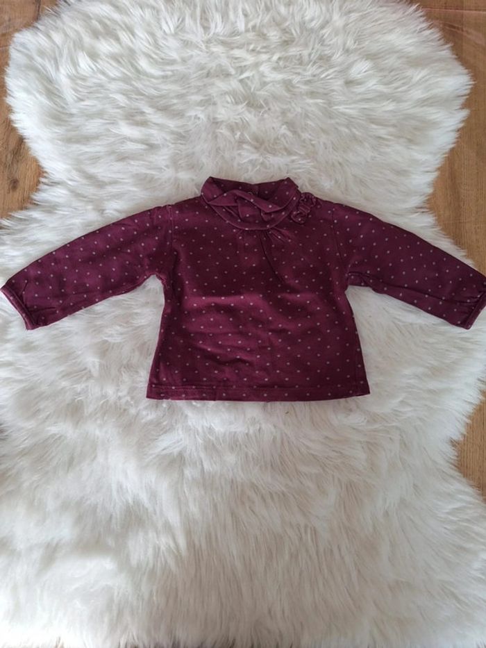 Sous-pull fille 3 mois Gemo