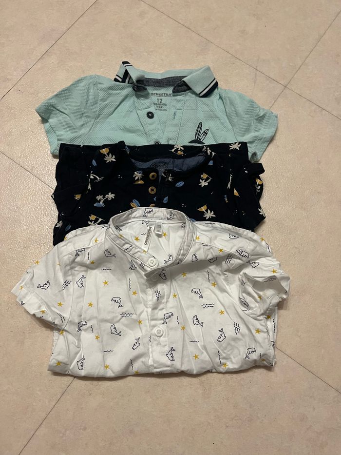 Chemises 12 mois