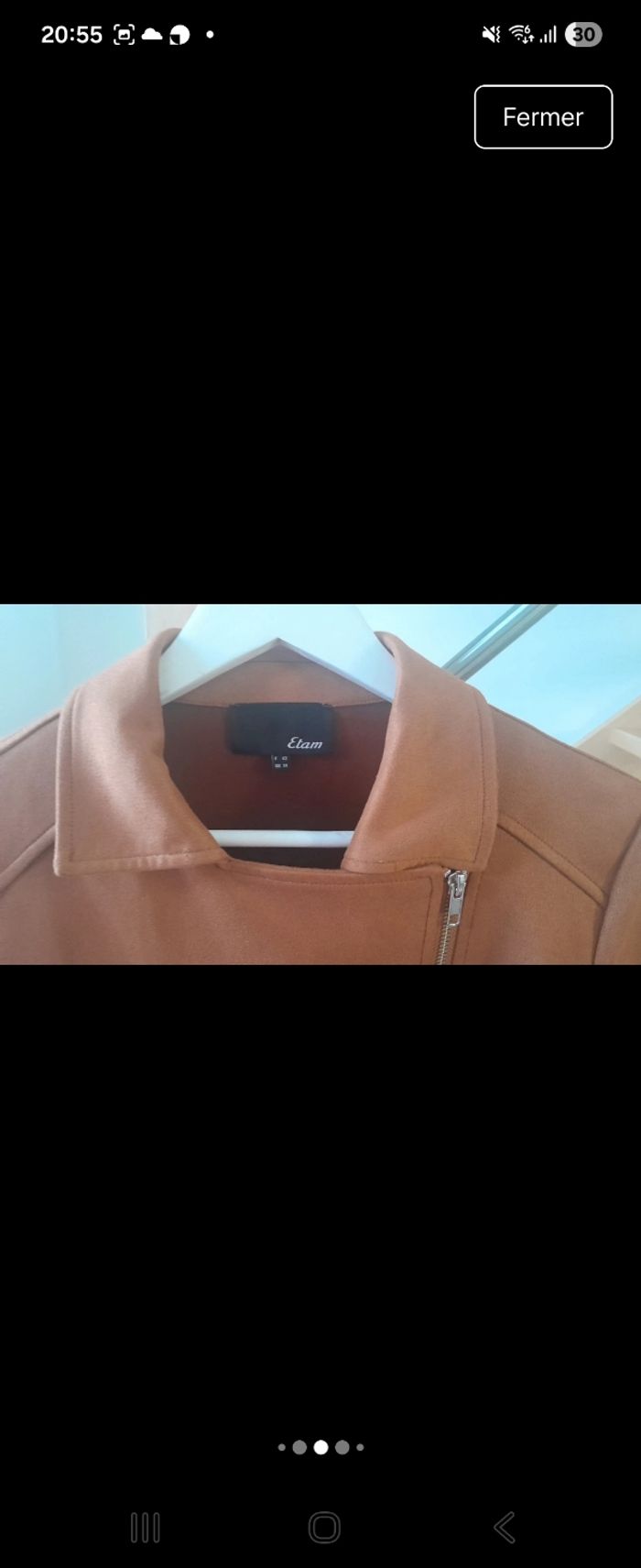 Blouson camel femme - photo numéro 3