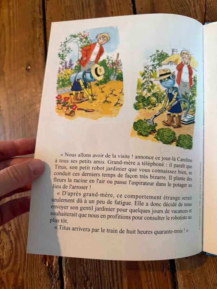 Livre rare Caroline et les vacances de Titus album édition damiers robot bd - photo numéro 11