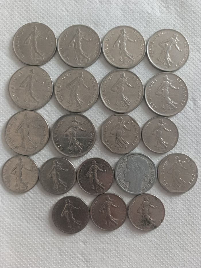 Lot de 20 pièces de monnaie France