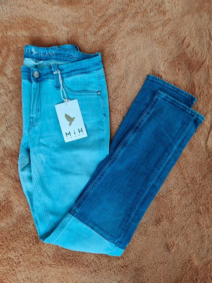 Jean skinny bicolore bleu - MiH Jeans London - the breathless jean - 26 36 S - Neuf