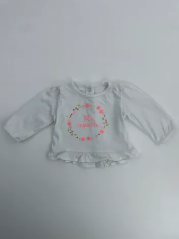 Haut manches longues bébé fille - Gemo - 1 mois