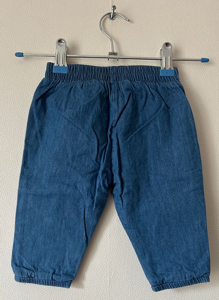 pantalon léger en denim taille 6 mois - photo numéro 4