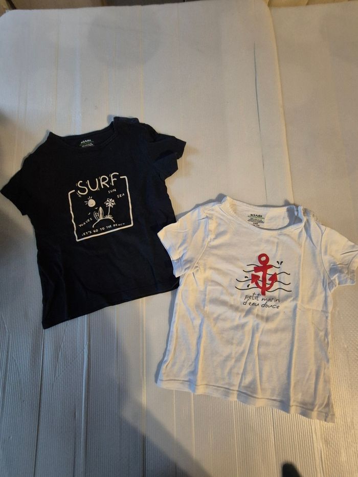 Lot de 2 tee-shirts manches courtes garçon 24 mois (86 cm)