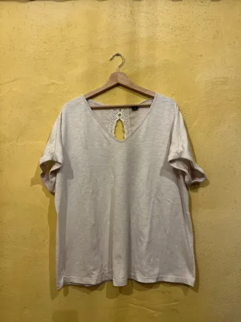 T-shirt femme Kiabi – 4XL – Crème 👕