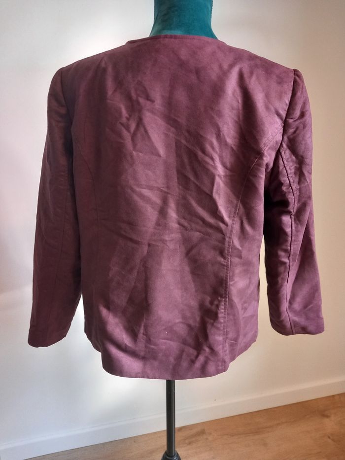 Veste prune Damart taille 48 - photo numéro 3