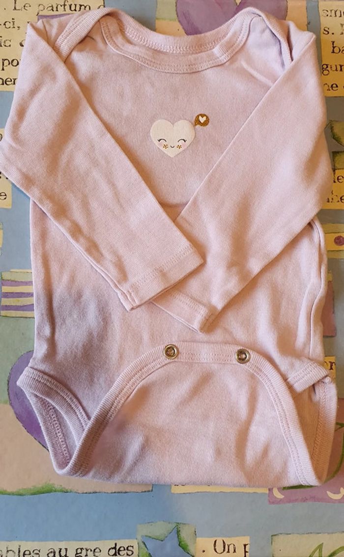 Lot 3 bodies manches longues 9 mois Tex - photo numéro 4