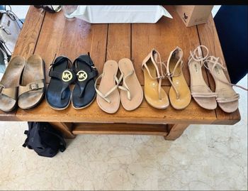 Lot de 6 sandales 39