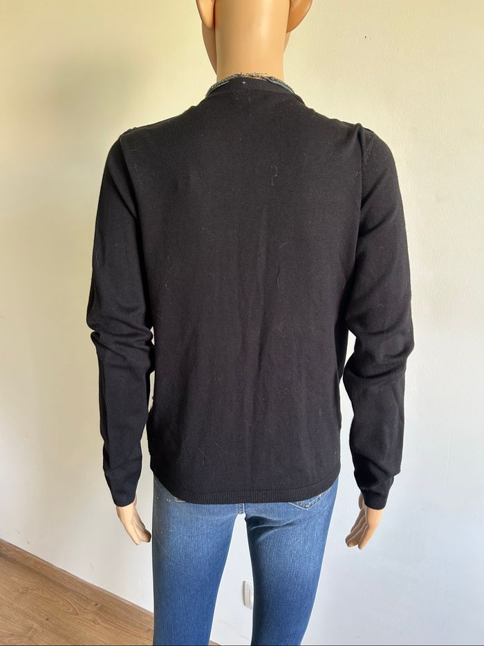 Cardigan noir avec sequins Bel&Bo taille S jamais porté - photo numéro 5