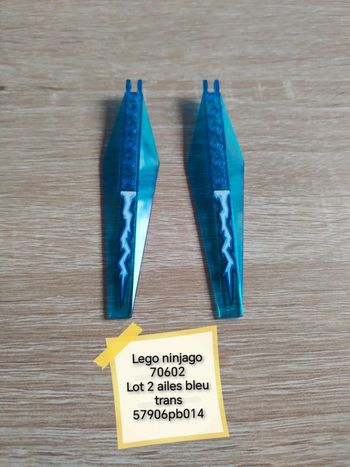 Lego ninjago lot 2 Ailes bleu trans 57906pb014