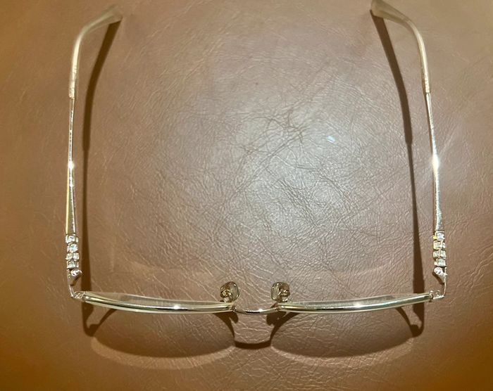 Monture De Lunettes Rose Gold Avec Strass - photo numéro 6