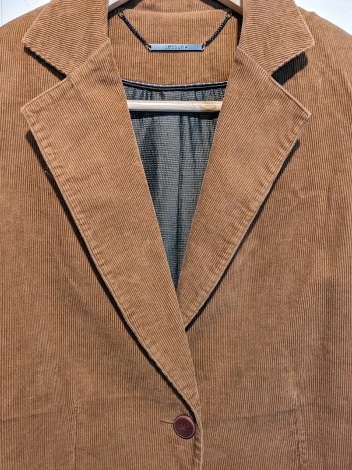 Blazer Sessun - marron cognac - photo numéro 4