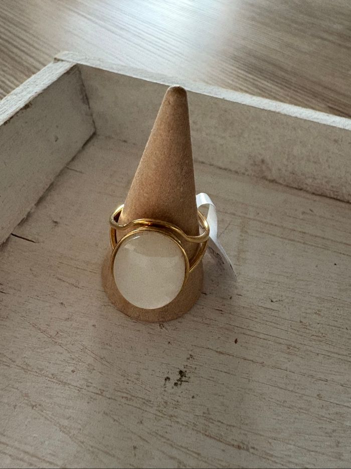 Bague dorée et blanche T9 - photo numéro 6