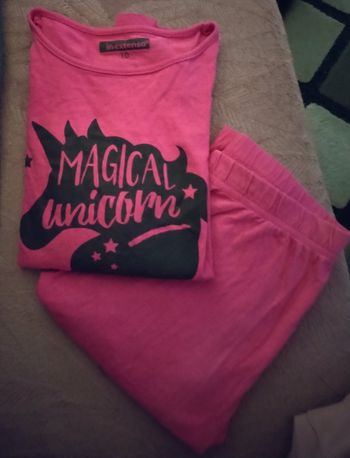 Pyjamas deux pièces Licorne 100% coton