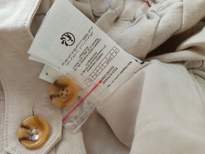 Short en lin beige taille élastique Camaïeu neuf avec étiquette - photo numéro 10
