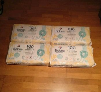 4 paquets de couches Biolane taille 4