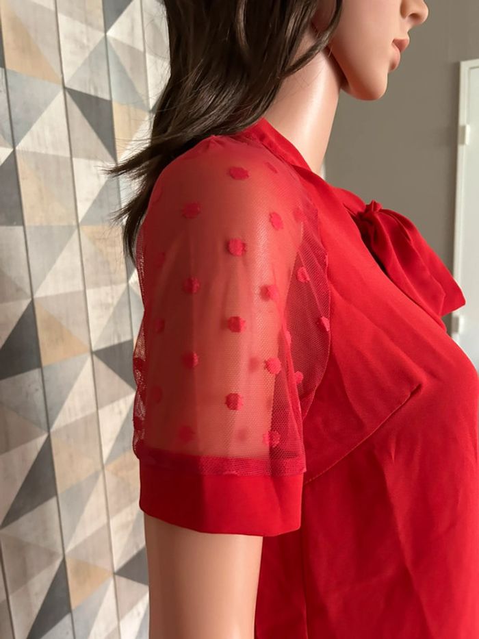 Joli blouse rouge - photo numéro 7