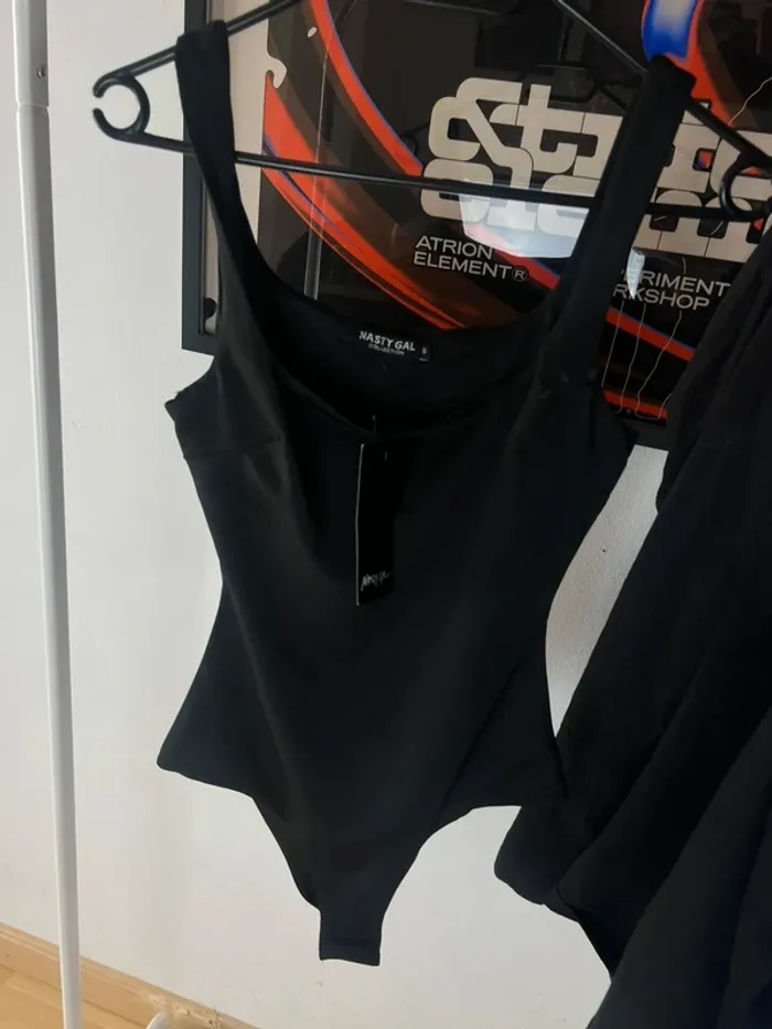 Body negro Nasty Gal con etiquetas Small 201
