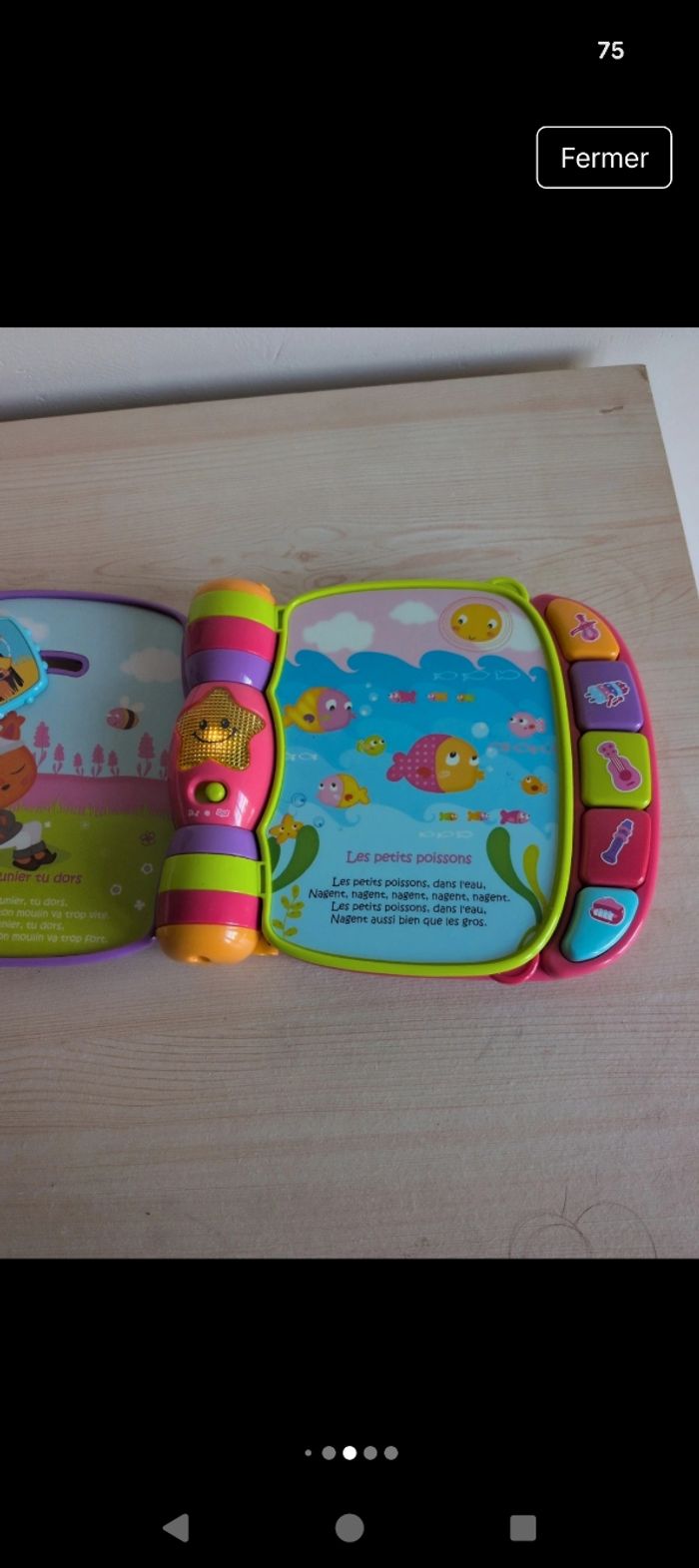 Livre interactif VTECH BABY - Do, Ré, Mi Super Livre Enchanté Rose - 6-36 mois