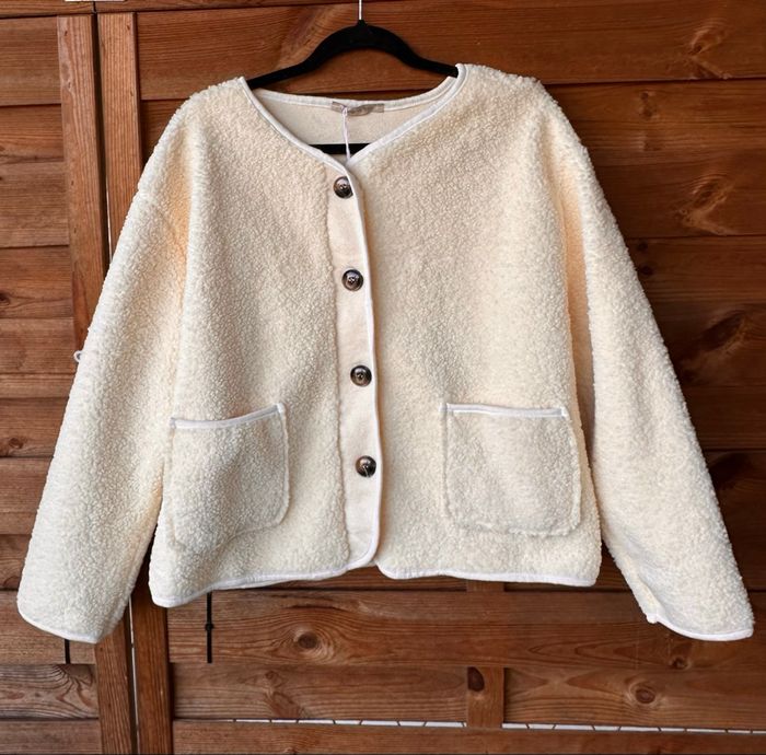 Veste gilet cardigan polaire