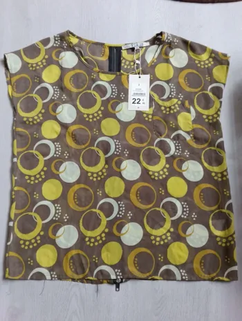 Blouse transparente à motifs Via28 taille 40