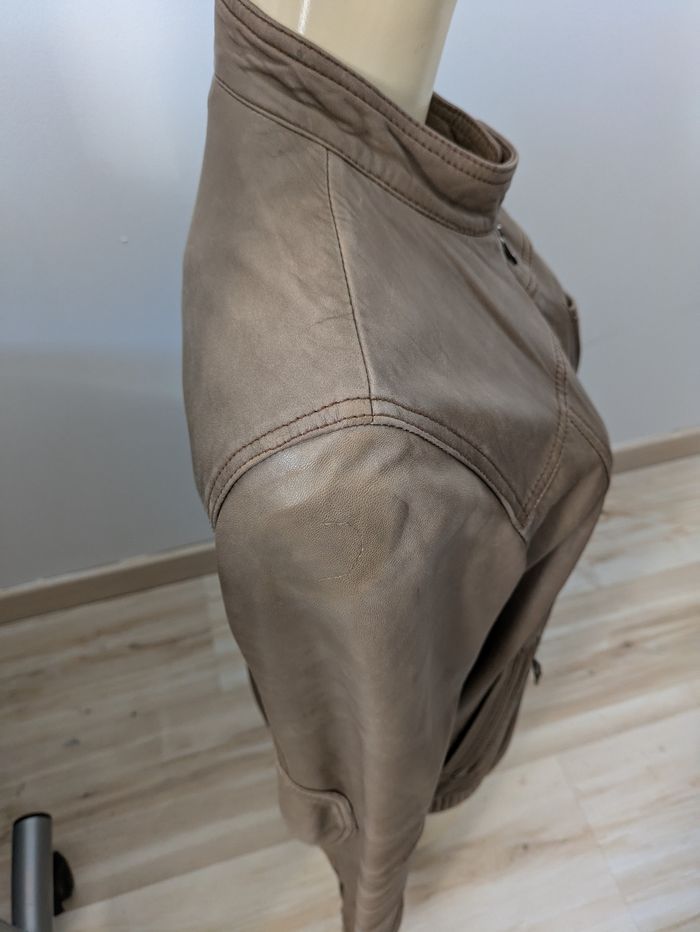 Veste en cuir d'agneau - Sud Express - taille 36 - photo numéro 5