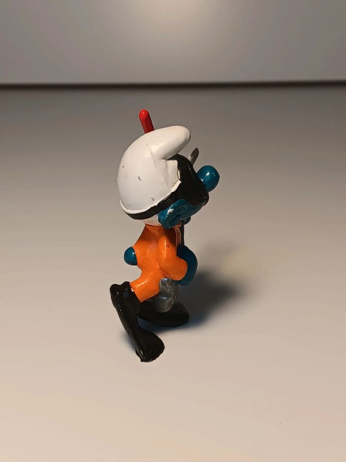 Figurine vintage schleich Schtroumpf plongée sous-marine peyo W.germany - photo numéro 2