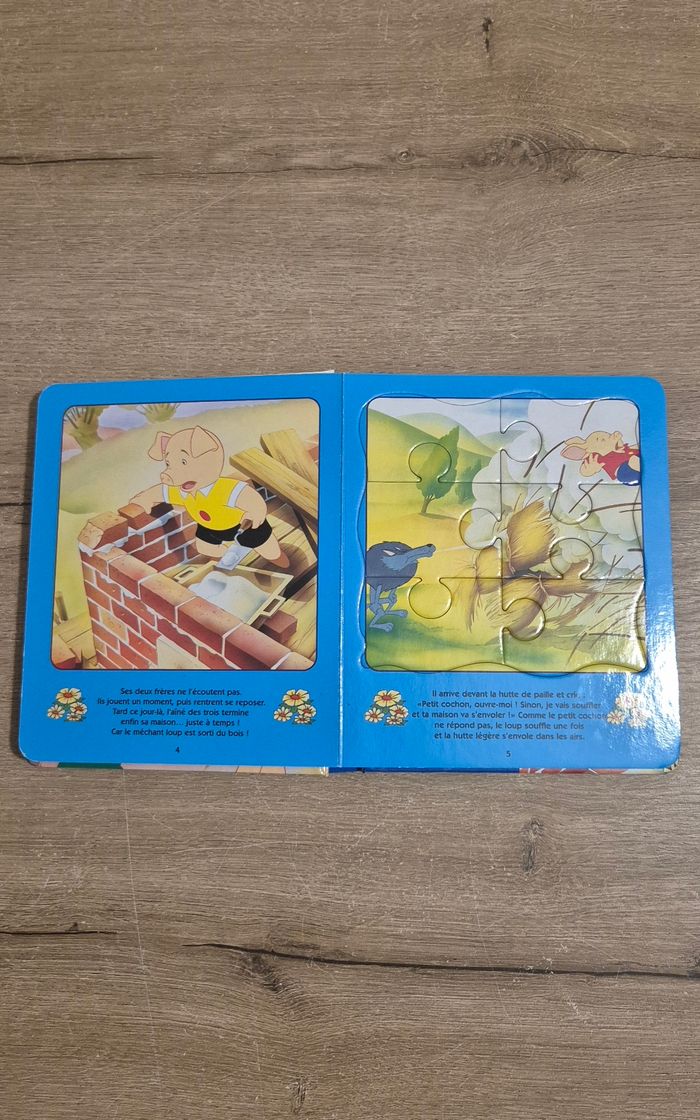 Livre puzzle Les 3 petits cochons - photo numéro 3