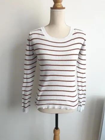 Haut manches longues côtelé Cache Cache T36