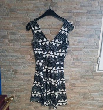 Robe chasuble noire et blanche HetM XS