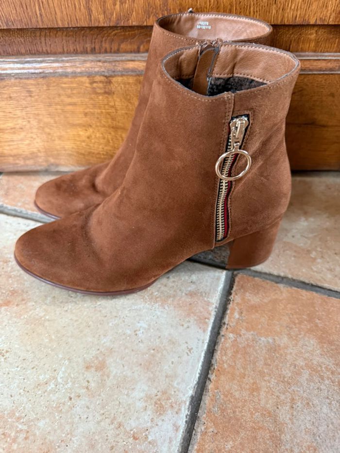 Bottines marron suédine taille 40 botega - photo numéro 2