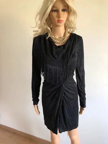 Robe noire neuve à manches longues Desigual taille S