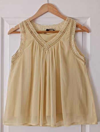 Top Sans Manches Jaune Vero Moda Femme