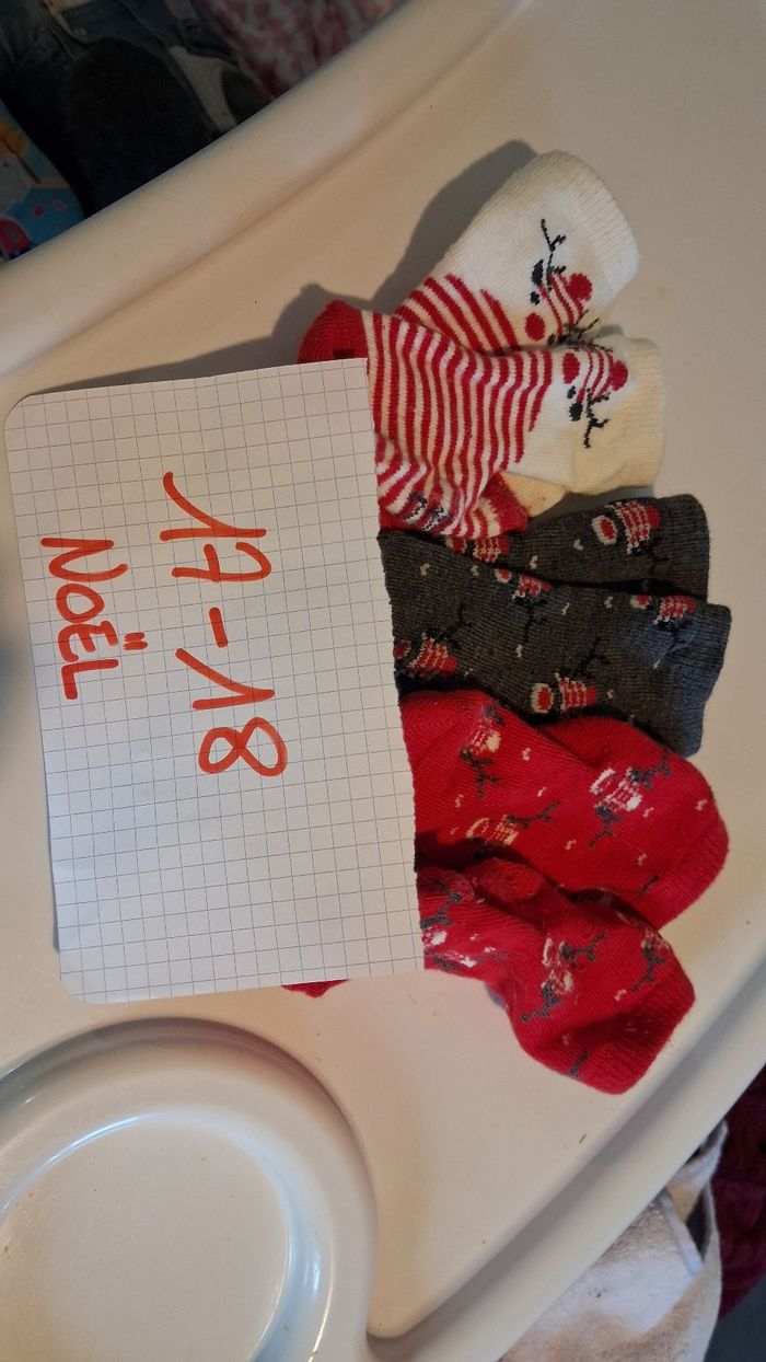Lot chaussettes Noël 17/18