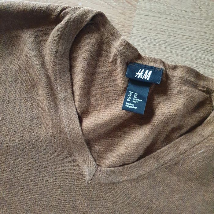 💙 Pull col V taille 34 XS H&M #emyfleury_34homme - photo numéro 3