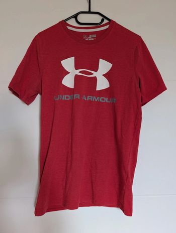 T shirt rouge homme under armour taille xs