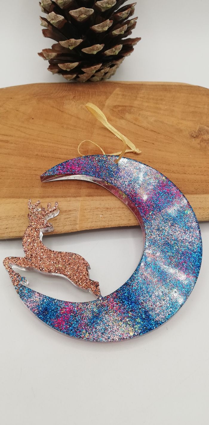 Décoration cerf en résine - photo numéro 3