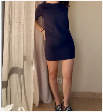 Robe American Vintage bleue marine taille XS très bon état