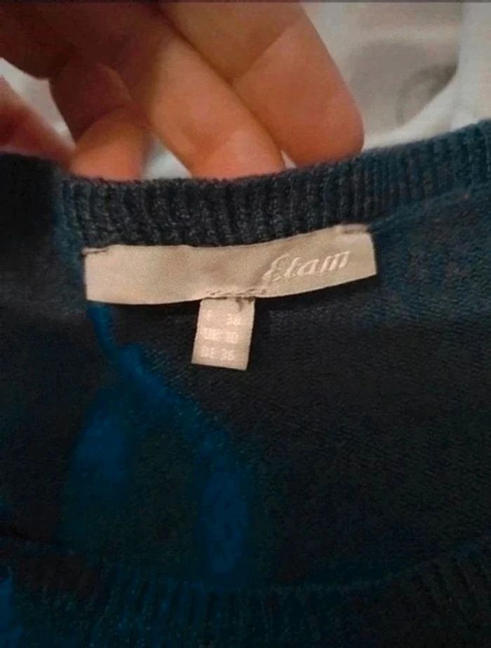 Robe manches courtes violette Etam taille 38 - photo numéro 8