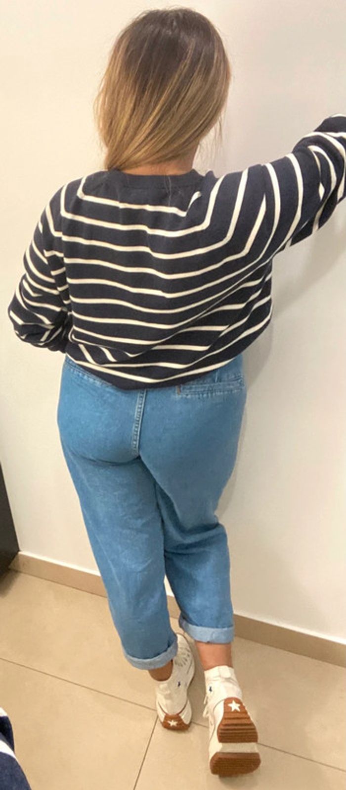 Superbe Pull Marinière Taille L - photo numéro 8
