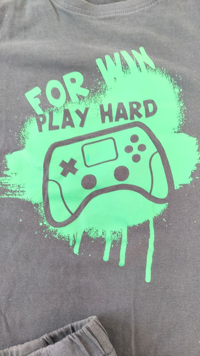 💙 Pyjashort manette de console - 10 ans - In extenso - Très bon état 💙 - photo numéro 2