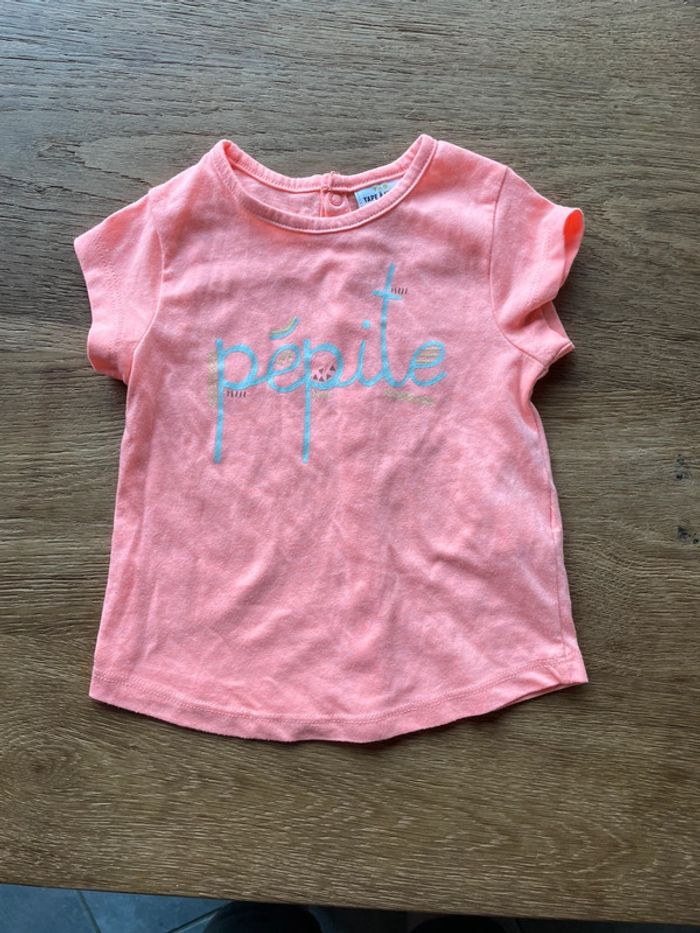 Tee shirt tape à l’œil 12 mois fille