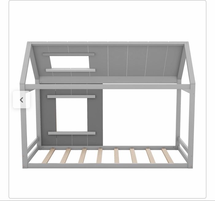 Lit cabane gris - photo numéro 6