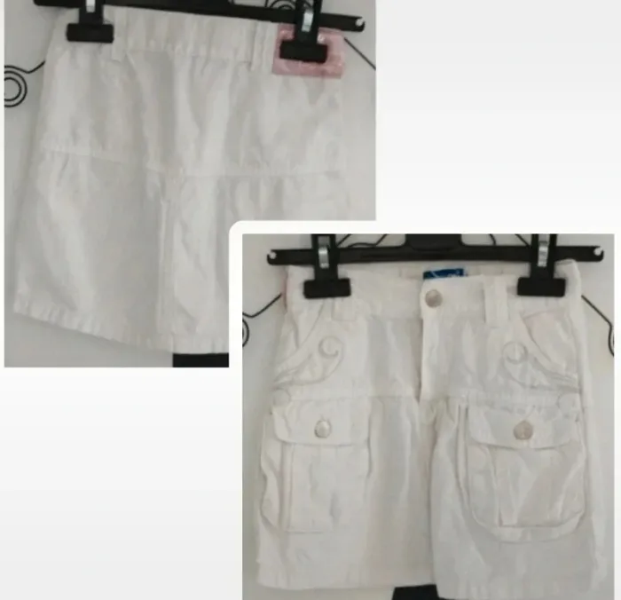 Jupe en jean blanc La compagnie des petits taille 4 ans