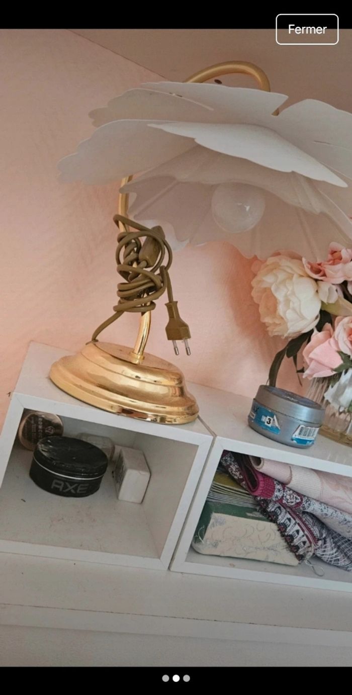Lampe de chambre fleur - photo numéro 2