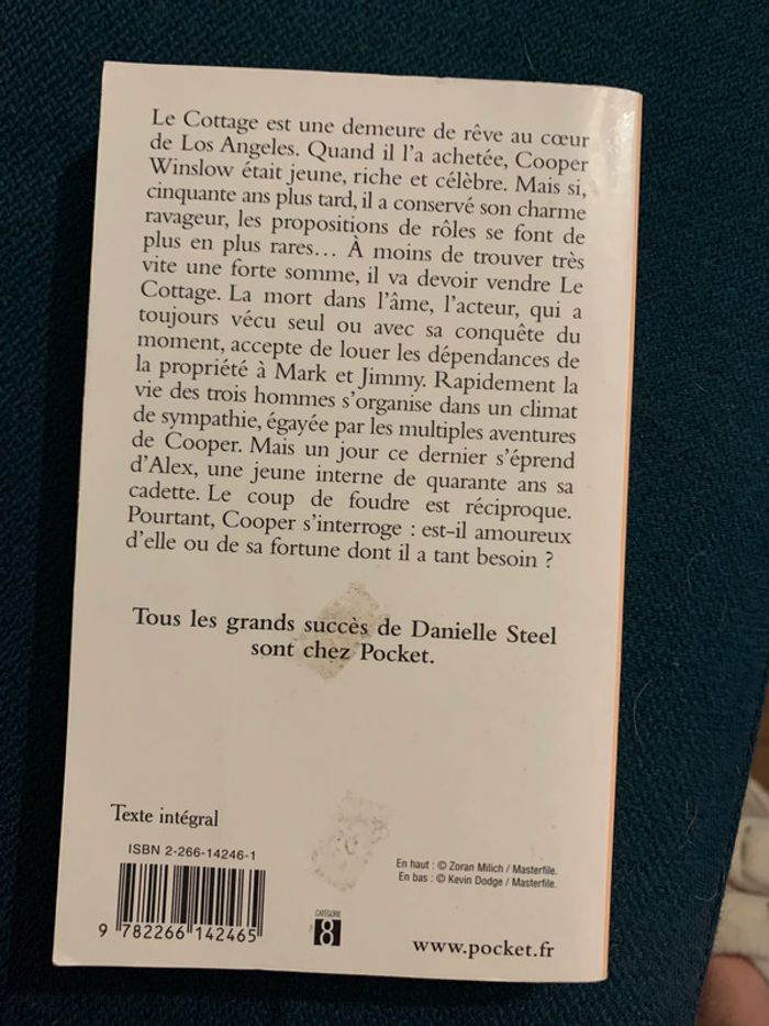 Livre de poche Roman Danielle Steel le cottage parfait état - photo numéro 2